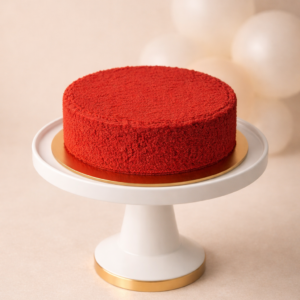 Scarlet Red Celebration Cake