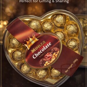 Monza Heart-Shaped Peanut Chocolate Pralines