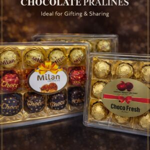 Monza Heart-Shaped Peanut Chocolate Pralines