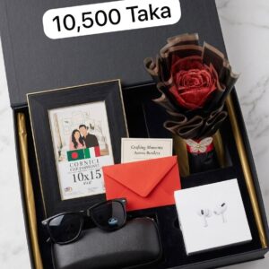 Premium Men's Luxury Gift Box Set with Watch, Perfume, Sunglasses & Rose